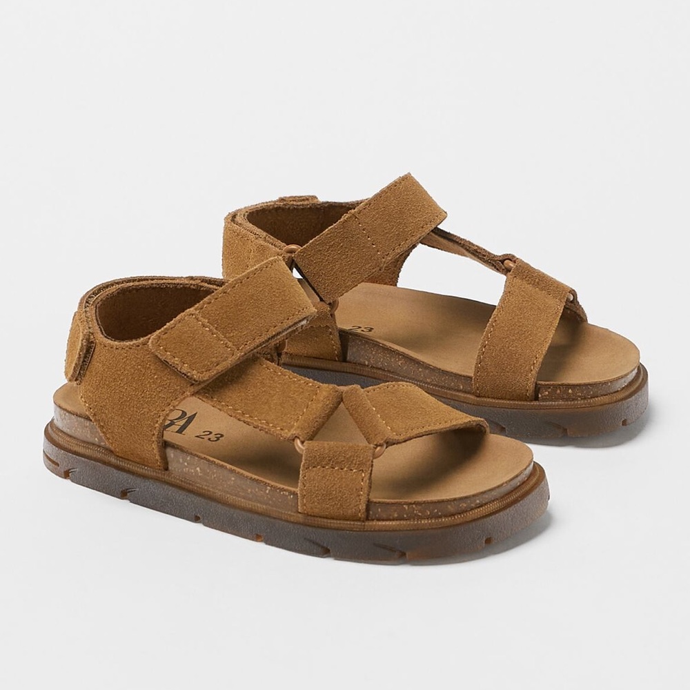 New Zara Leather Sandals